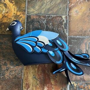 Kate Spade Navy Blue Handbag Perfect Plum 3D